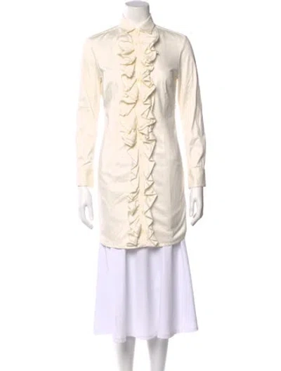 Pre-owned Hadleigh's Long Sleeve Blouse In Neutral