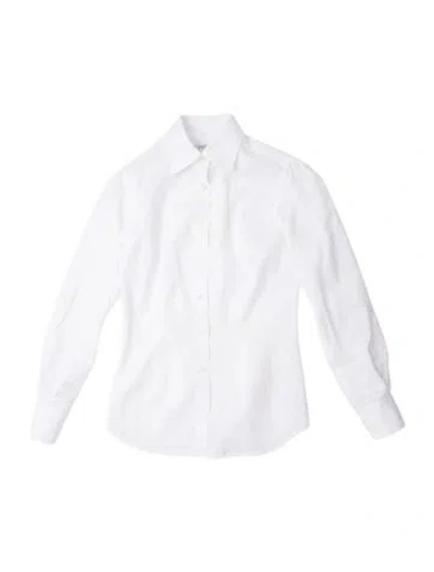Pre-owned Hadleigh's Long Sleeve Dress Shirt In White