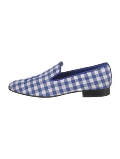 Pre-owned Hadleigh's Plaid Print Monk Straps In Multi