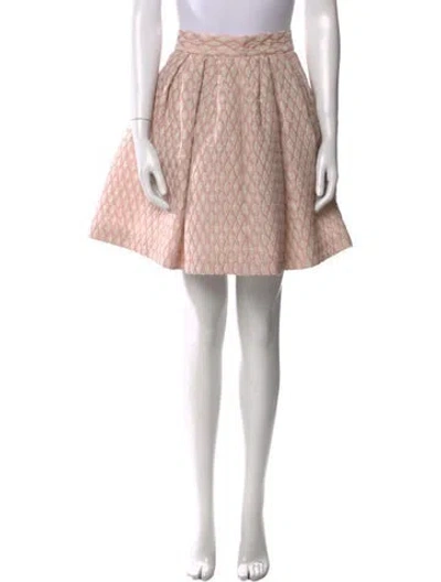 Pre-owned Hadleigh's Silk Mini Skirt In Pink