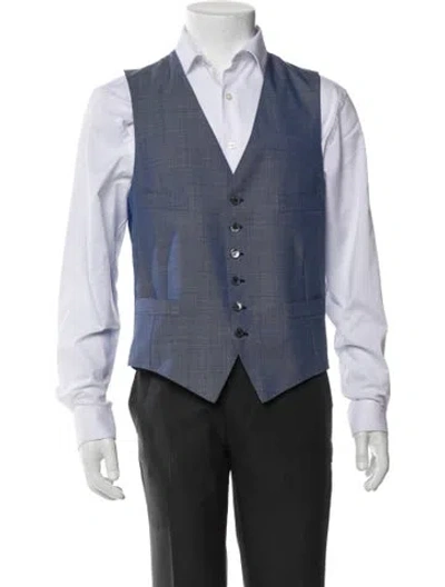 Pre-owned Hadleigh's Suit Vest In Blue