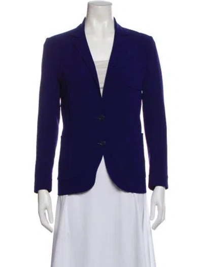 Pre-owned Hadleigh's Virgin Wool Blazer In Purple