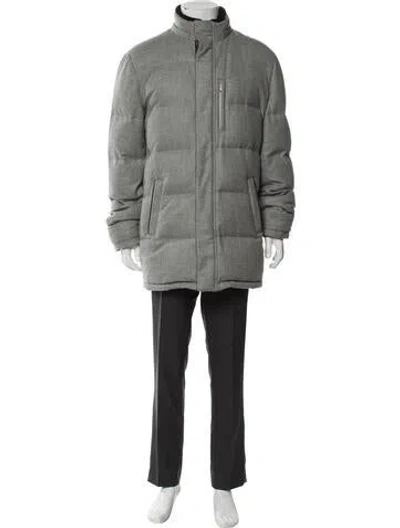 Pre-owned Hadleigh's Wool Puffer Coat In Gray