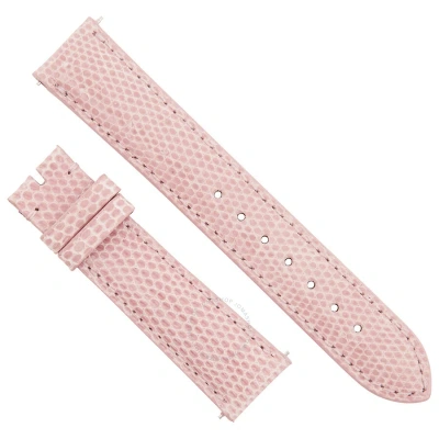 Hadley Roma 18 Mm Shiny Pink Lizard Leather Strap