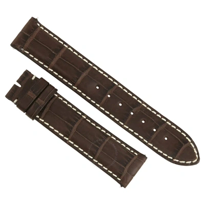 Hadley Roma Matte Dark Brown Alligator Leather Strap