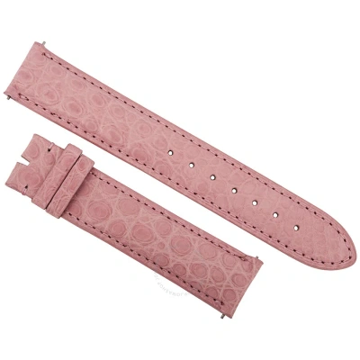 Hadley Roma Matte Pink Alligator Leather Strap