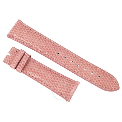Hadley Roma Shiny Rose Pink Lizard Leather Strap