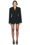 Haelo Brace Blazer Dress In Black