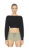 Haelo Crop Sweater In Multi
