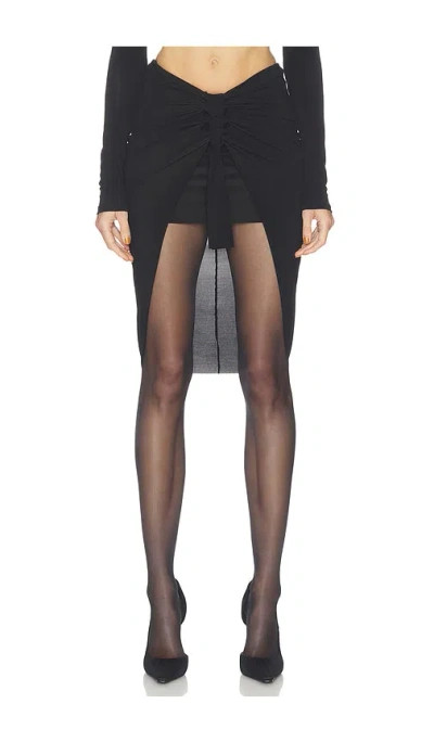 Haelo Knotted Skirt In Black