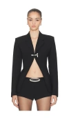 Haelo Lock Construct Blazer In Black