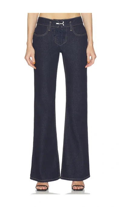Haelo Low Waist Retro Jean In Indigo