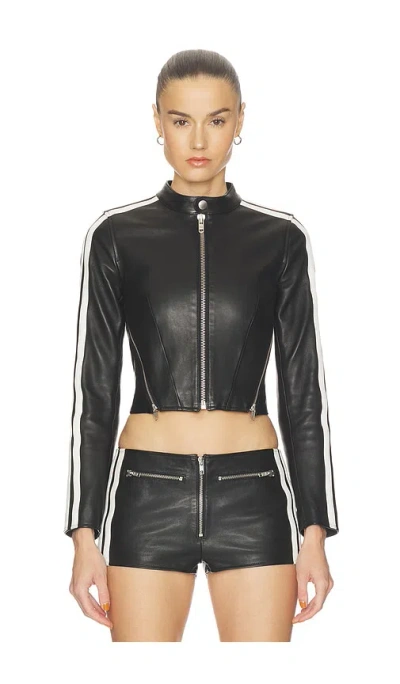 Haelo Sport Zip Up Jacket In Black