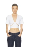Haelo Twisted Tshirt In White