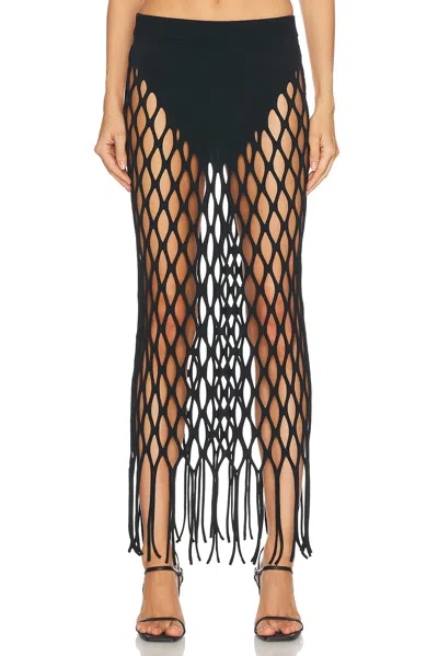 Haelo Wing Net Skirt In Black
