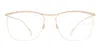 Haffmans &amp; Neumeister Mildenberger - Satin Gold Rx Glasses In Gold