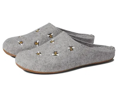 Haflinger Api Slippers Silver Grey : Eu 42 (us In Gray