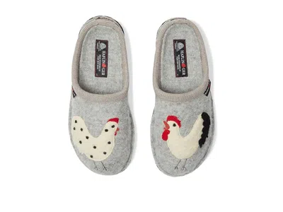 Haflinger Chicken Slippers Silver : Eu 41 (us