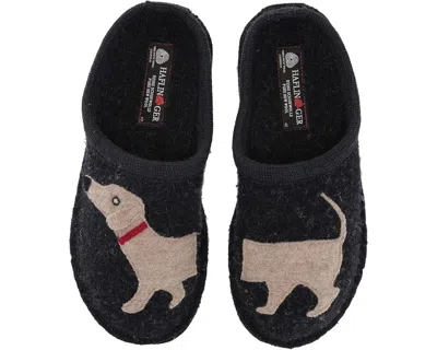 Haflinger Doggy Slippers Women's Us 5 Blue Wool Round Toe Slip On Shoes Jdm1832