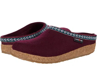 Haflinger Gz Classic Grizzly Clog Shoes Bordo : Eu 36 (us In Burgundy
