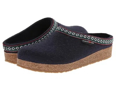 Haflinger Gz Classic Grizzly Clog Shoes Med Blue : Eu 44 (us