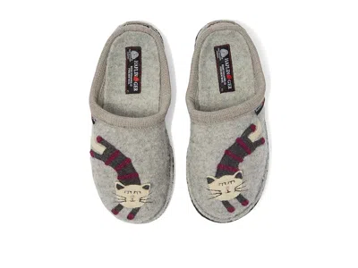 Haflinger Katze Slippers Grey : Eu 40 (us In Gray