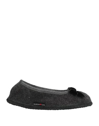 Haflinger Slippers In Steel Grey