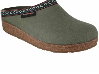Haflinger Unisex Grizzly Kris Clog In Kiwi In Multi