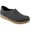 Haflinger Unisex Gzh Clog In Grey In Grey