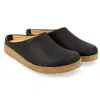 Haflinger Unisex Phillip Premium Leather Clog In Black