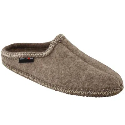 Haflinger Women's As26 Wool Slipper In Natural In Brown