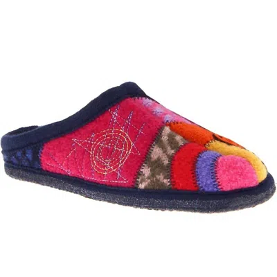 Haflinger Women's Boiled Wool Slipper In Crazy Strawberry