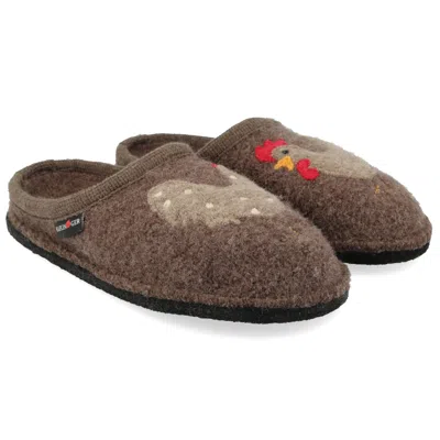 Haflinger Women's Chicken Clogs In Brown