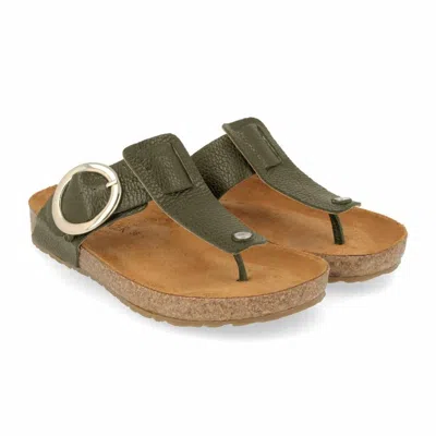Haflinger Women's Corinna Casual Sandals In Olive Pebble In Green