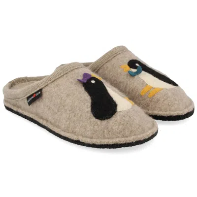 Haflinger Women's Pingu Clogs In Natural In White