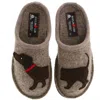 Haflinger Women's Wool Slipper In Doggy Earth In Multi