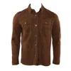 HAGEN MEN'S GOAT SUEDE SHIRT JACKET