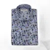 Hagen Men's Passport Stamps Sport Shirt In Passport Stamp Print In Multi