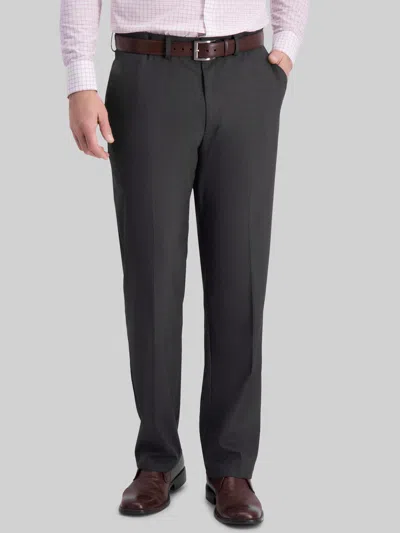 Haggar Classic Fit Premium Stretch Suit Pants Charcoal In Black