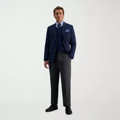 Haggar Cool 18 Pro Mens Classic Fit Pleated Pant In Black