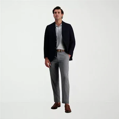 Haggar Cool Right Mens Straight Fit Flat Front Pant In Gray