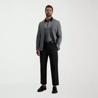 Haggar Cool Right Performance Flex Mens Classic Fit Pleated Pant In Multi