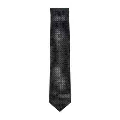 Haggar Dot Grid Tie In Black