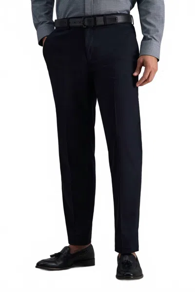 Haggar Iron Free Premium Khaki Pant In Black In Blue