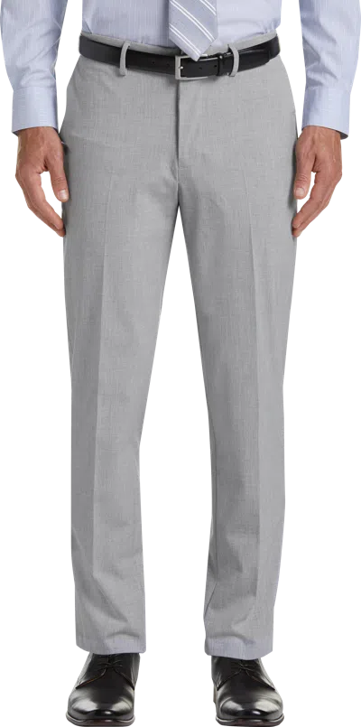 Haggar J.m. ™ 4 Way Stretch Flat Front Dress Pant In Gray
