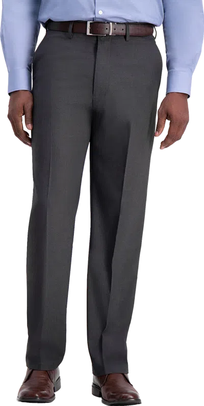 Haggar J.m. ™ Performance 4-way Stretch Classic Fit Flat Front Dress Pant In Black