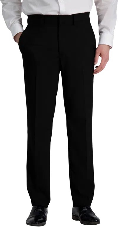 Haggar J.m. ™ Premium Stretch Straight Fit Flat Front Suit Pant In Black