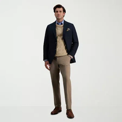 Haggar Jmh Flannel Mens Straight Fit Flat Front Pant In Multi