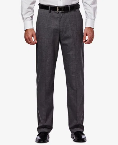 Haggar Jmh Men Premium Stretch Classic Fit Flat Front Suit Pant In Gray