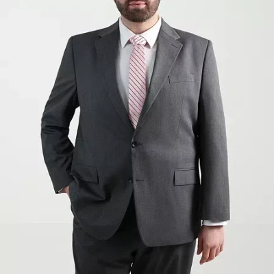 Haggar Jmh Mens Diamond Big And Tall Suit Jacket In Blue